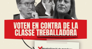 Junts, el PP i Vox voten en contra la classe treballadora!!!