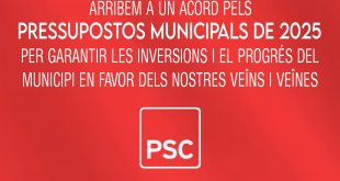 EL PSC DE SANT QUIRZE VOTA A FAVOR DELS PRESSUPOSTOS DE 2025 PER GARANTIR LES INVERSIONS I EL PROGRÉS DEL MUNICIPI