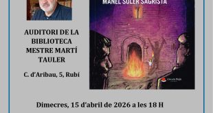 El passat de Rubí pren vida: Manel Soler Sagristà presenta “Dies d’angoixa”